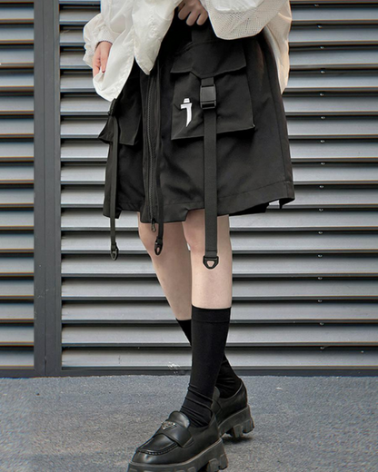 Shorts Jupe Cargo Tout-en-Un