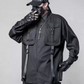 Chemise Haut Cargo Adaptable avec Couture en Ruban