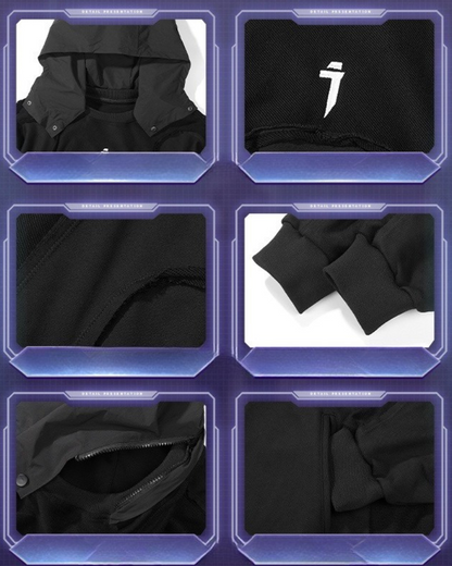 Hoodie Patchwork Délavé Chic