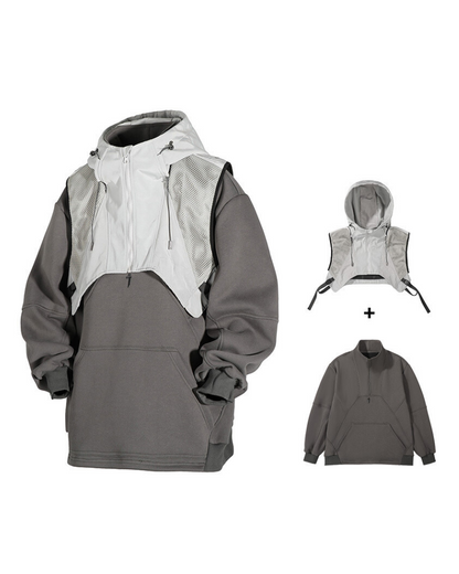 Gilet à Capuche Superposé Toutes Saisons