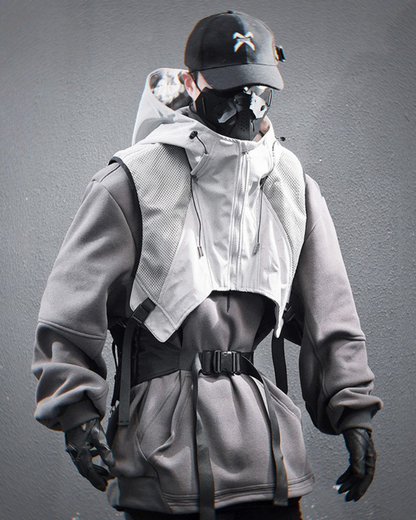 Gilet à Capuche Superposé Toutes Saisons