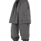 Pantalons Cargo Stylés avec Ourlet de Jupe