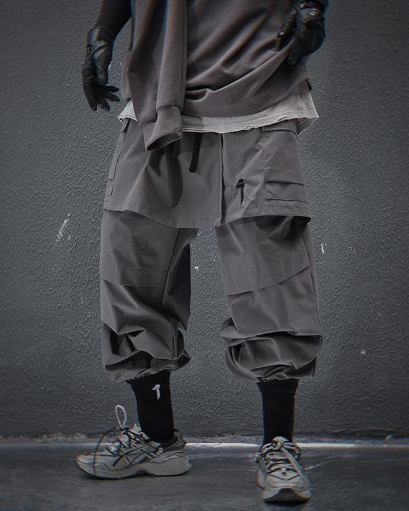 Pantalons Cargo Stylés avec Ourlet de Jupe