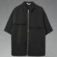 Chemise à Manches Courtes à Zip Dynamique