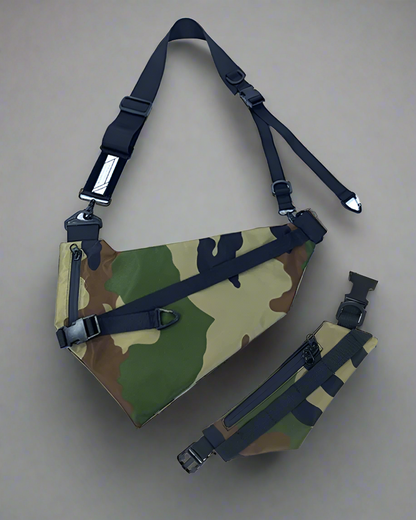 Sac à bandoulière noir multi-usages