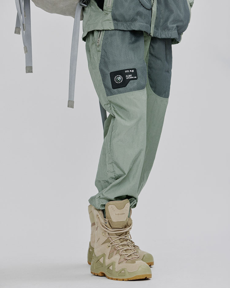 Pantalons Cargo Mesh Chic et Scintillants