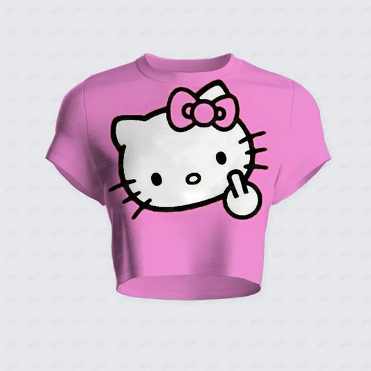 T-shirt Court Hello Kitty
