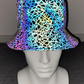 Chapeau seau arc-en-ciel réfléchissant coloré