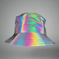 Chapeau seau arc-en-ciel réfléchissant coloré