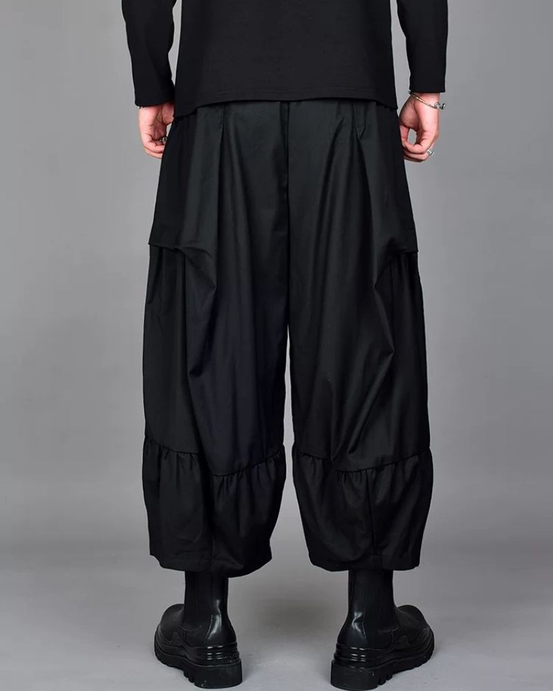 Pantalons Tech à Jambes Évasées Chic