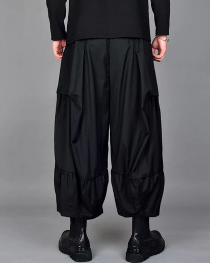 Pantalons Tech à Jambes Évasées Chic