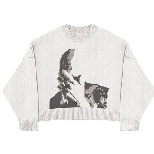 Sweat-shirt Streetwear Tricoté