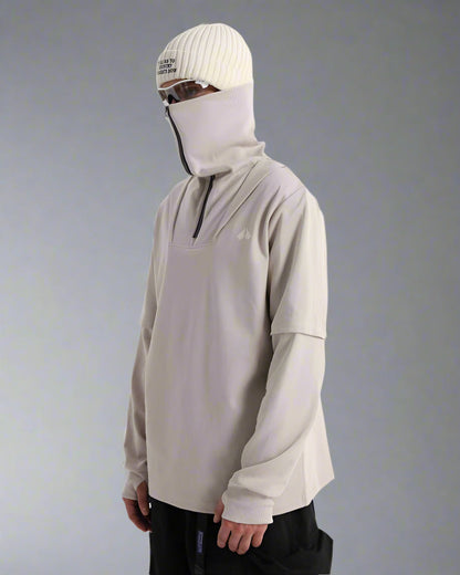 Sweat à Capuche Haut Col Toutes Saisons