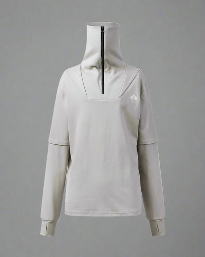 Sweat à Capuche Haut Col Toutes Saisons