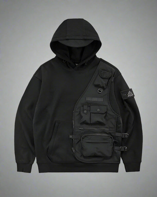 Hoodie Tactique Superposé Prêt pour la Ville