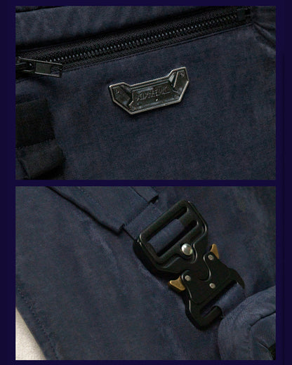 Gilet de Cargo Futuriste Double Face