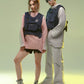 Gilet de Cargo Futuriste Double Face