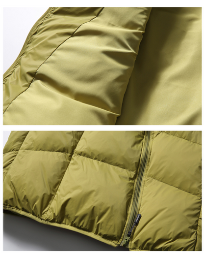 Gilet d'Hiver Confortable avec Fermeture Éclair