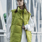 Gilet d'Hiver Confortable avec Fermeture Éclair