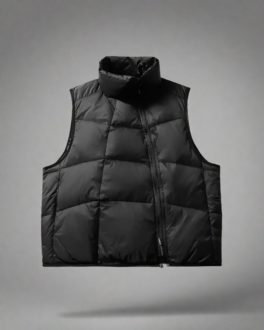 Gilet d'Hiver Confortable avec Fermeture Éclair