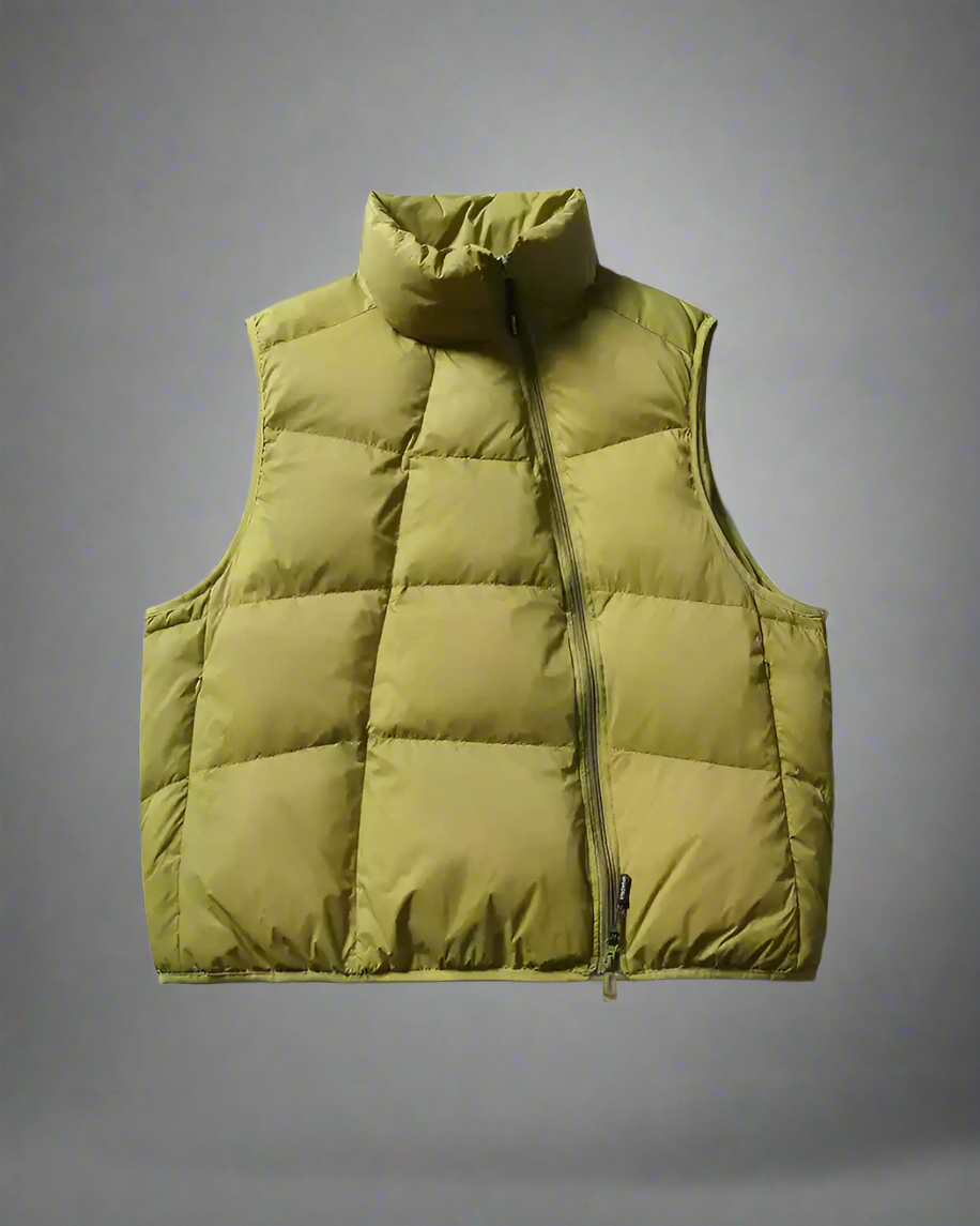 Gilet d'Hiver Confortable avec Fermeture Éclair