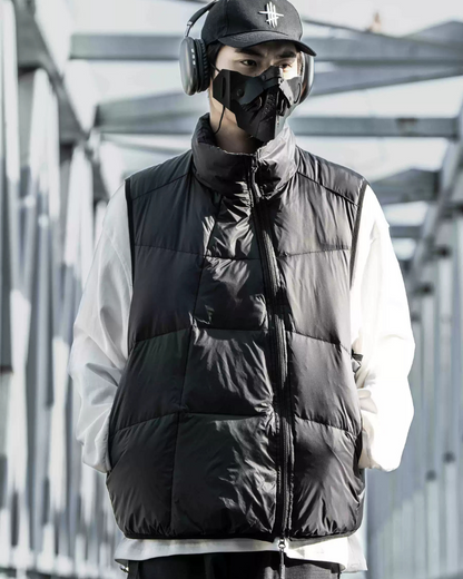 Gilet d'Hiver Confortable avec Fermeture Éclair