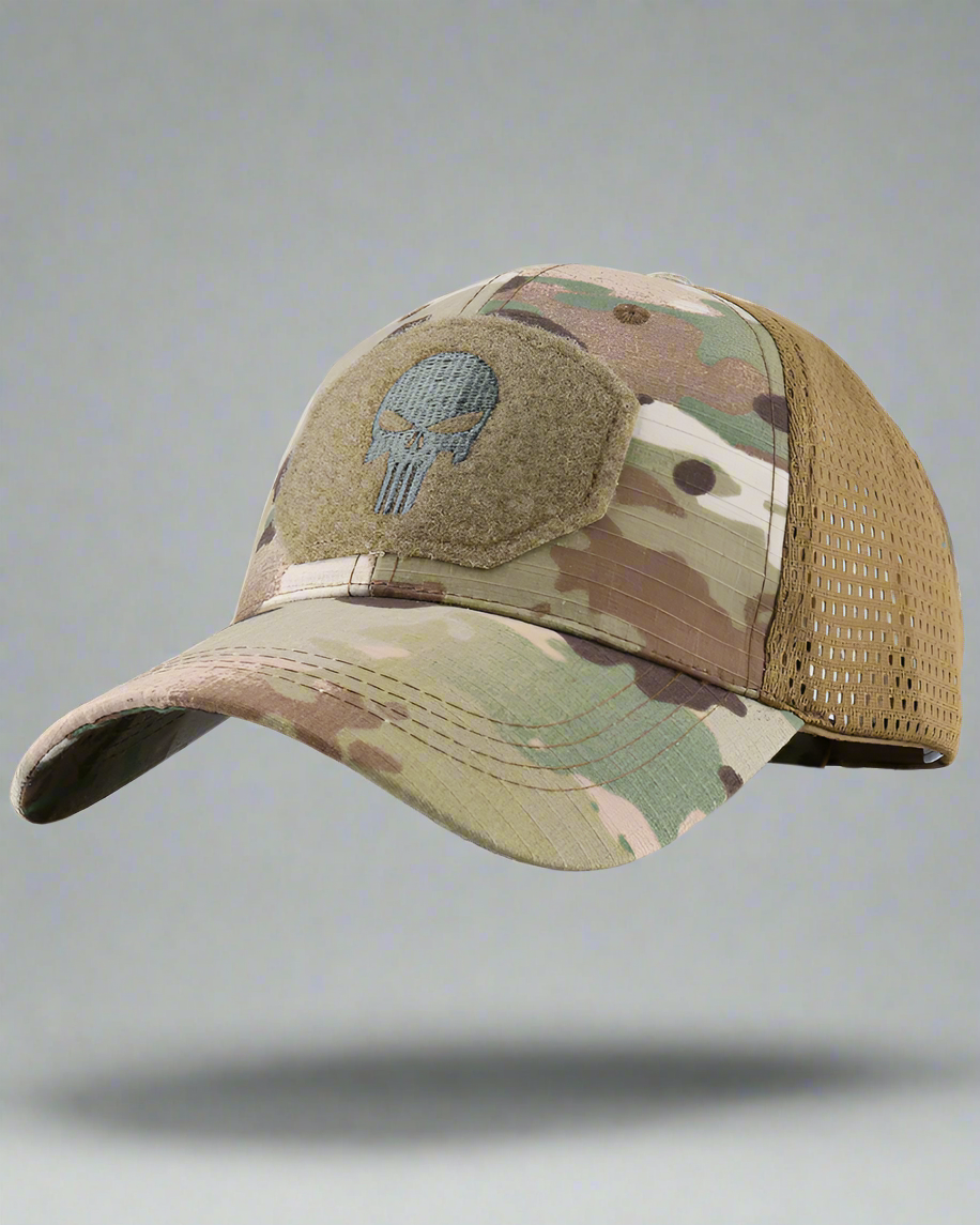 Chapeau Tactique à Motif Crâne