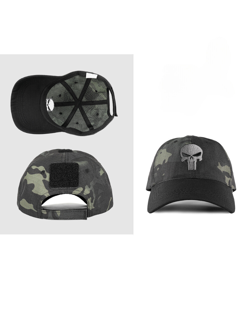 Chapeau Tactique à Motif Crâne