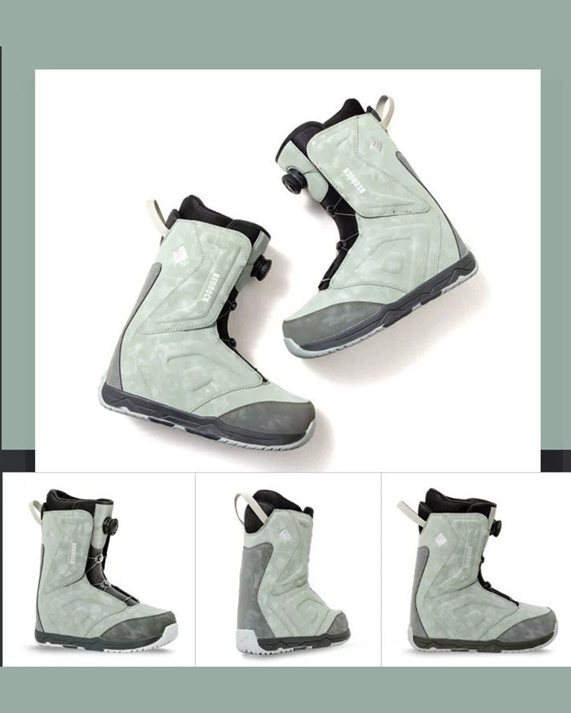 Bottes de Neige Élégantes à Double Teinte