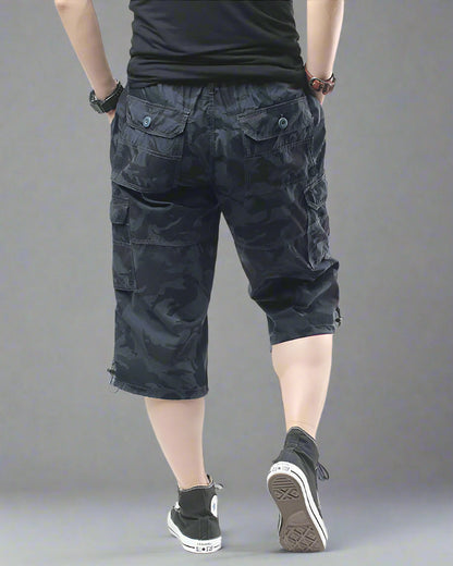 Shorts cargo camouflage surdimensionnés tendance