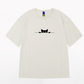T-shirt Chat Surdimensionné à la Mode