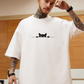 T-shirt Chat Surdimensionné à la Mode