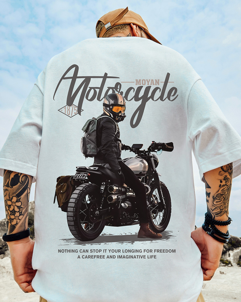 T-shirt Biker Oversized Intrépide