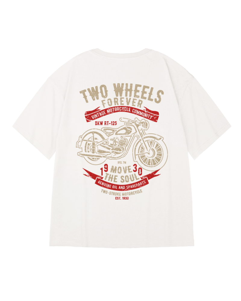 T-shirt Biker Oversized Audacieux