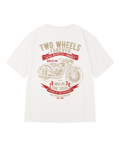 T-shirt Biker Oversized Audacieux