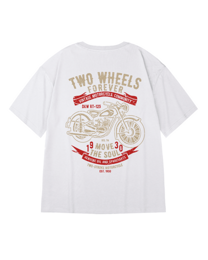 T-shirt Biker Oversized Audacieux