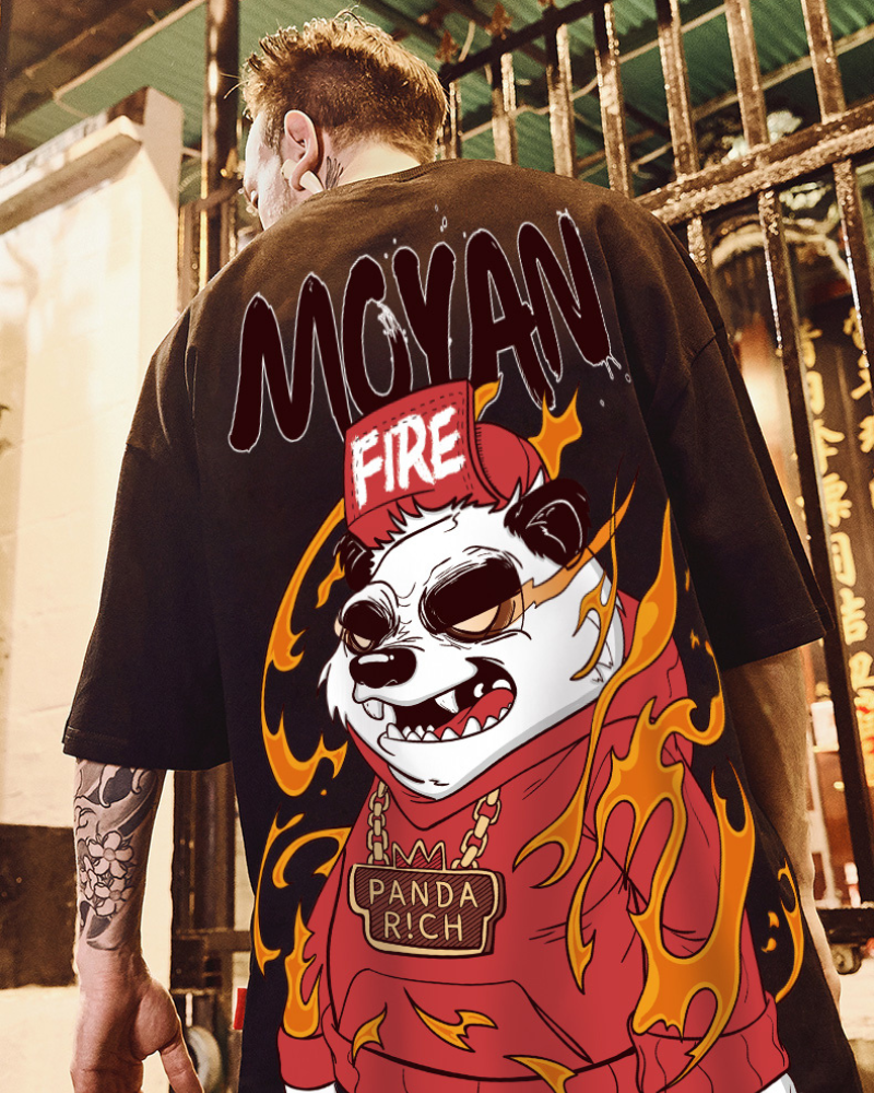 T-shirt Vibes Panda Détendu