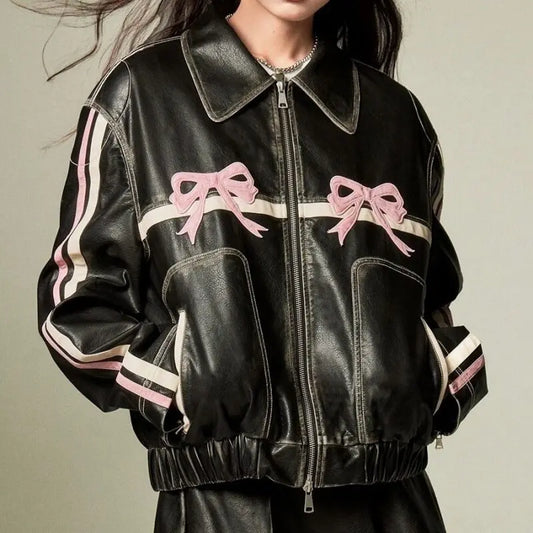 Veste Rose avec Nœud
