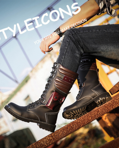 Bottines Noires Chic Montantes