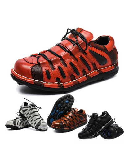 Bottes de Motard en Cuir Épais