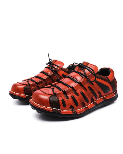 Bottes de Motard en Cuir Épais