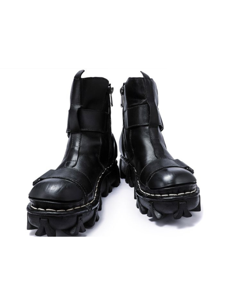 Bottes de Plateforme Rétro Unisexes Audacieuses