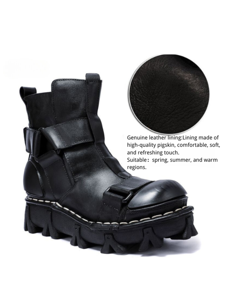 Bottes de Plateforme Rétro Unisexes Audacieuses