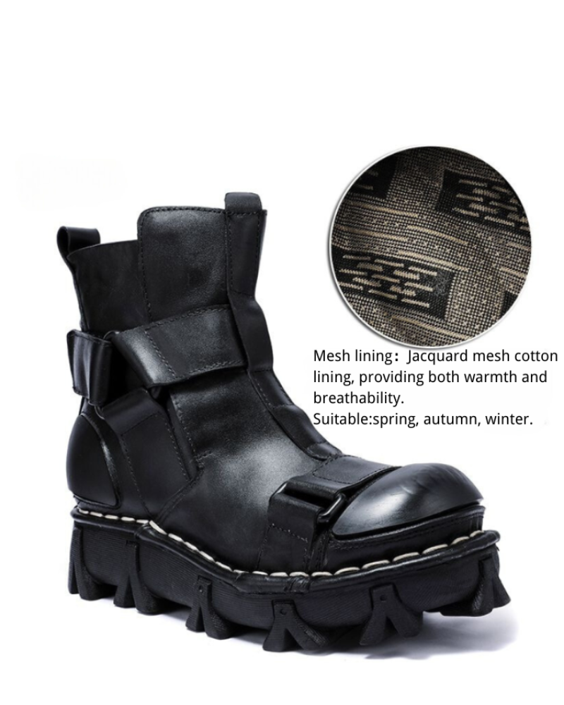 Bottes de Plateforme Rétro Unisexes Audacieuses