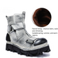 Bottes de Plateforme Rétro Unisexes Audacieuses