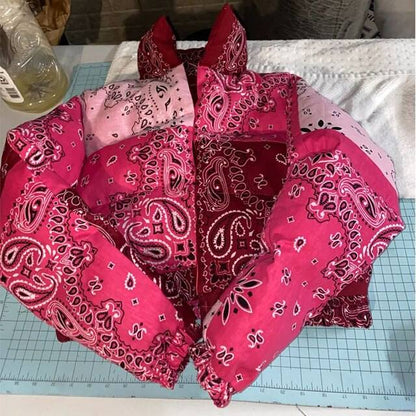 Veste Puffer Motif Bandana