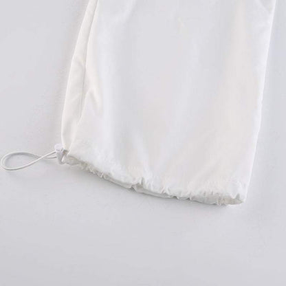 Pantalons parachute blancs