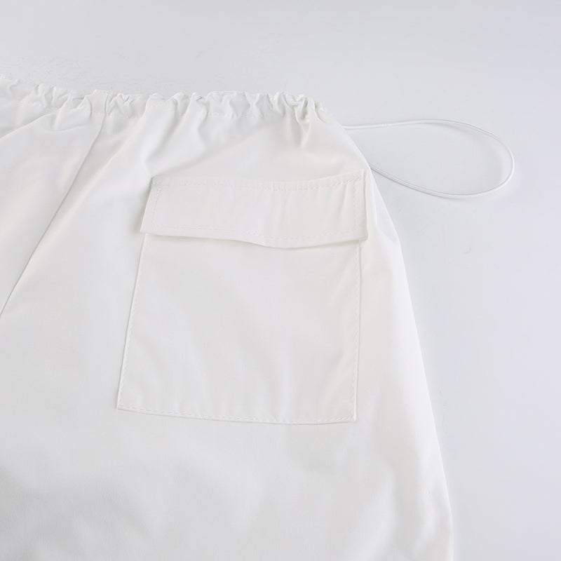 Pantalons parachute blancs