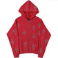 Hoodie avec Croisé en Strass Brillant