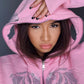 Hoodie squelette en strass